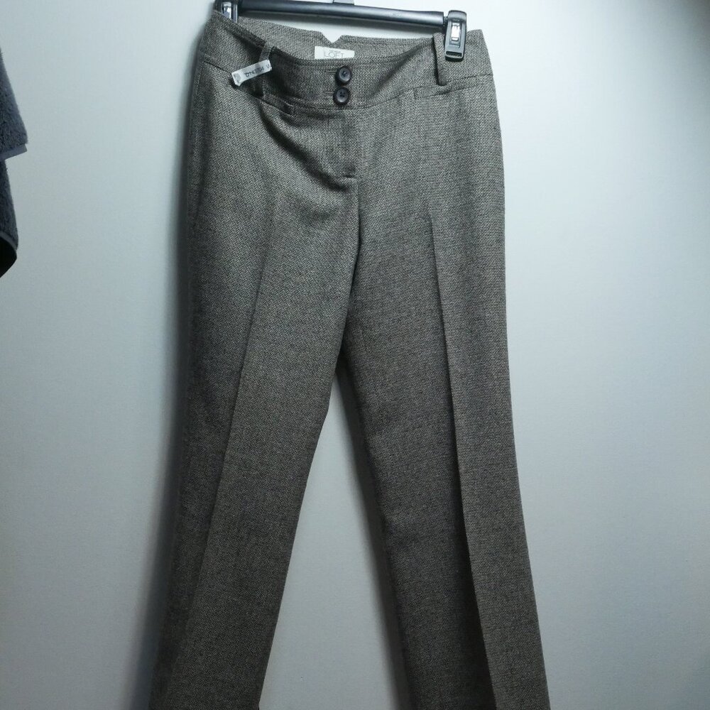 Women’s Ann Taylor Petite Plaid Ann Dress Pants Trousers 0P